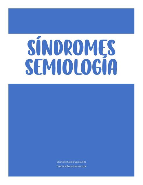 Síndromes en semiología