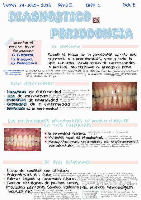 Diagnostico periodontal