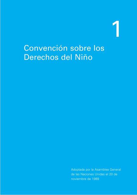 Convención sobre los derechos del niño 