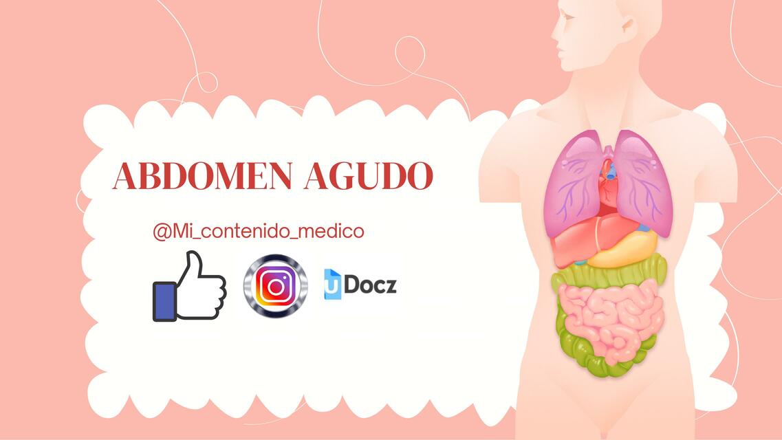 ABDOMEN AGUDO CLÍNICA Y DIAGNÓSTICO