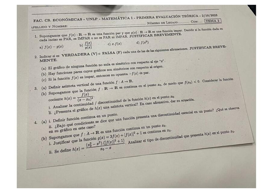 Mate I - 1°Parcial 02/10/23