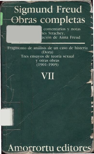 FREUD Tres ensayos sobre teoria sexual