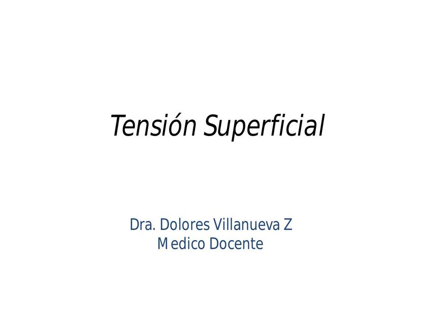 TENSIÓN SUPERFICIAL- HIDRÁULICA 