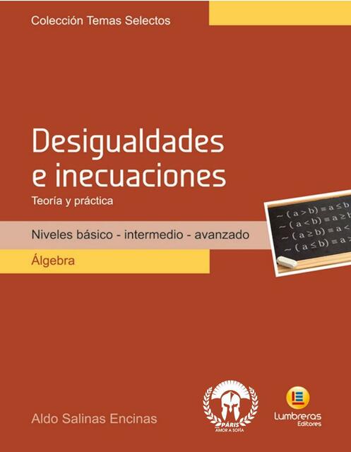 Lumbreras Algebra Desigualdades e inecuaciones