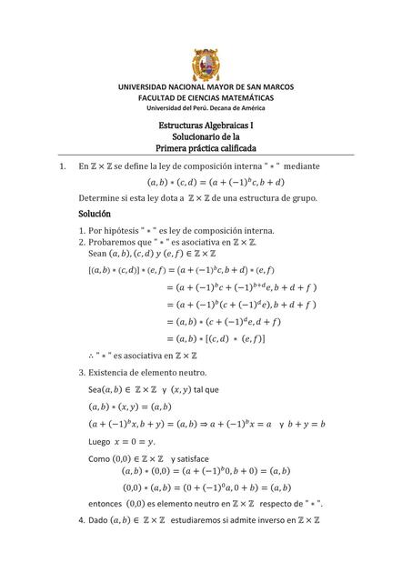 Solucionario de Primera práctica calificada 1