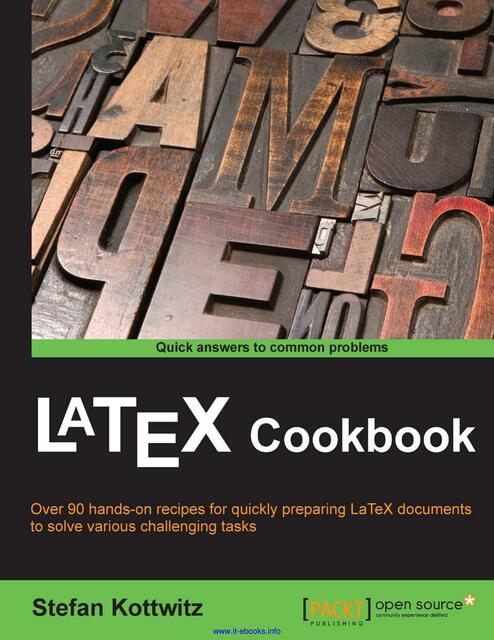 LaTeX Cookbook Over 90 hands on recip