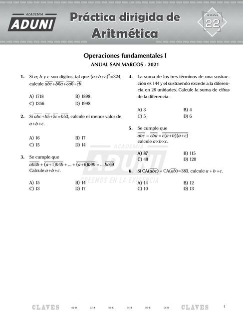 Operaciones fundamentales