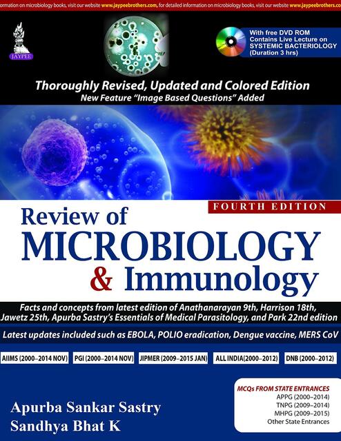 Review of Microbiology and Immunology 4th Ed books