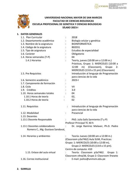 DA GYB Sílabo Bioinformática Julio Solis Mayo 09F
