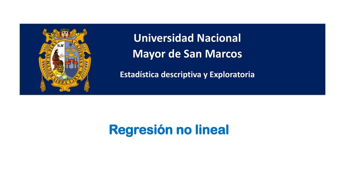 REGRESIÓN NO LINEAL