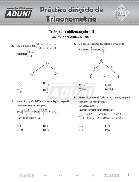 Triángulos oblicuangulos