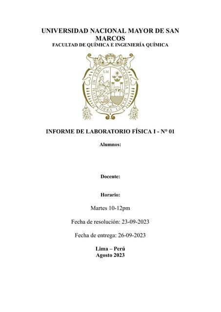 INFORME LAB FISICA 1