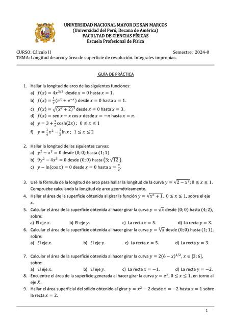 Guía de práctica longitud de arco y área de superf