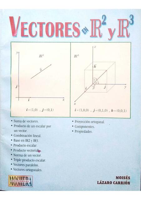 vectores en R2 y r3