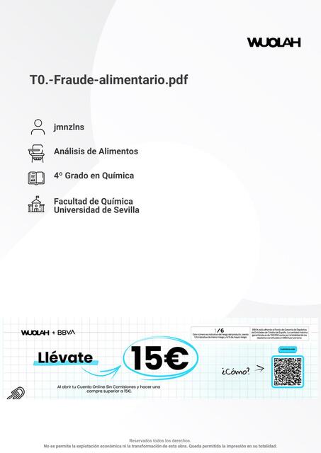 0 Fraude alimentario