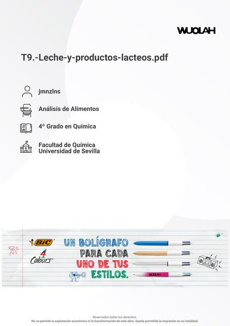 wuolah free T9 Leche y productos lacteos