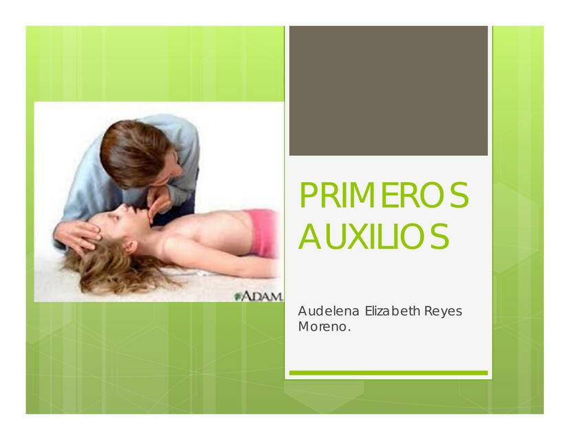 8 PRIMEROS AUXILIOS