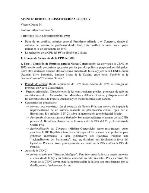 Derecho Constitucional III Bronfman Vicente Duque