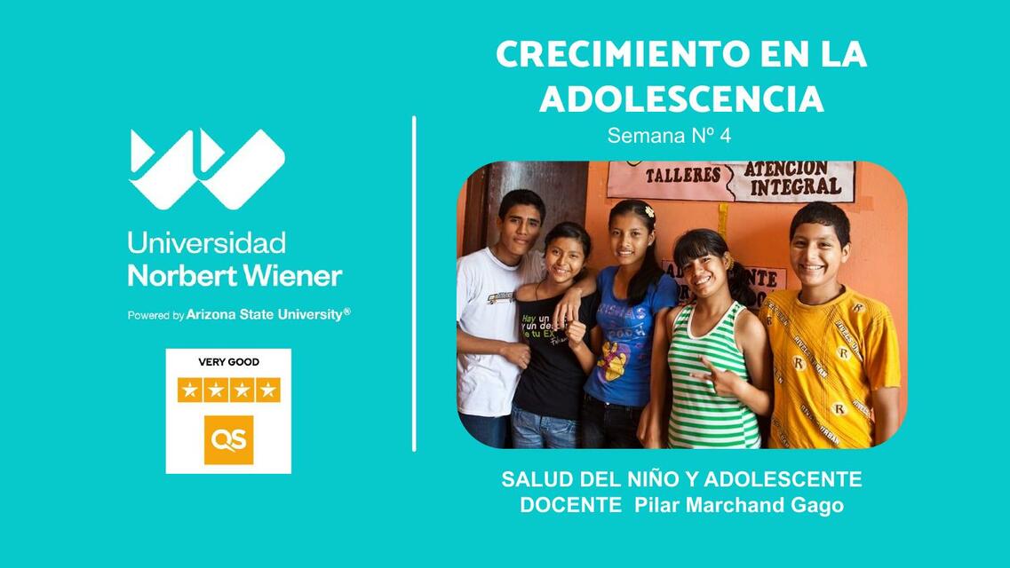 Clase sem 4 Crecimiento en la adolescencia