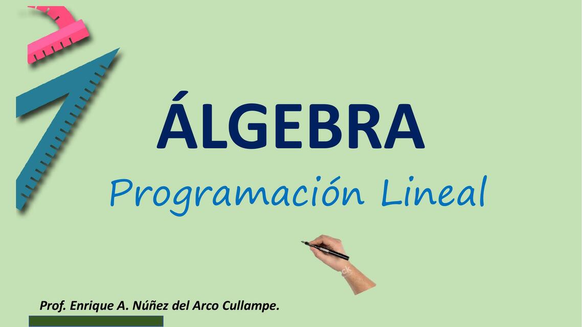 Programación Lineal