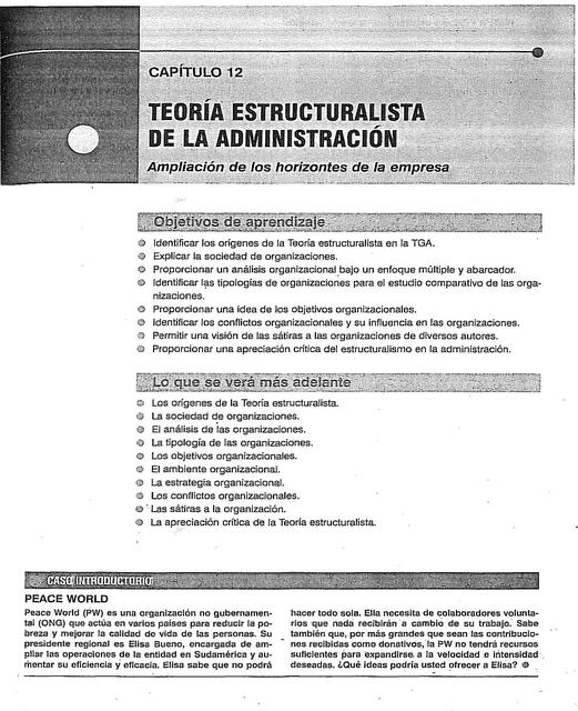 Teoría estructuralista de la administración 