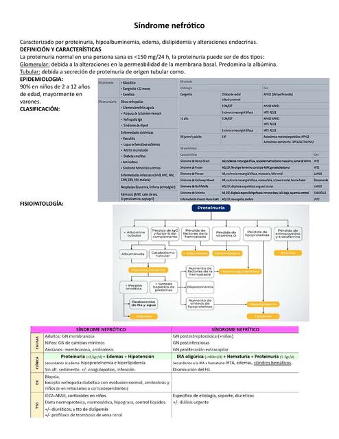 SINDROME NEFROTICO