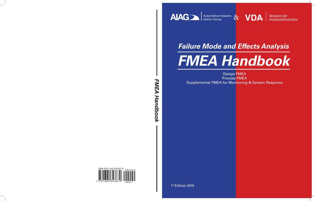 AIAG VDA FMEA Handbook 1 Version Juni Englisch | Guillermo Gonzalez | uDocz