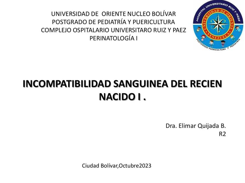 INCOMPATIBILIDAD SANGUINEA DEL RECIEN NACIDO copia