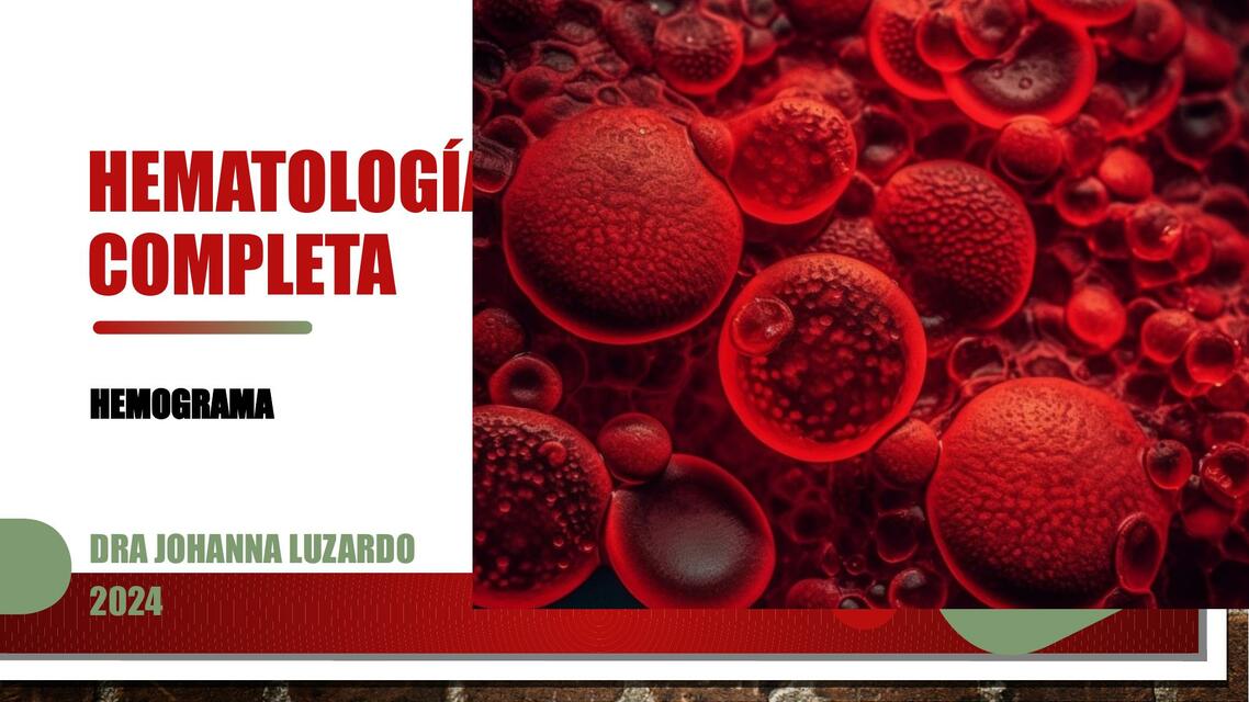 HEMATOLOGÍA