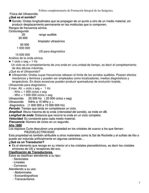 Formación Integral de las Imágenes