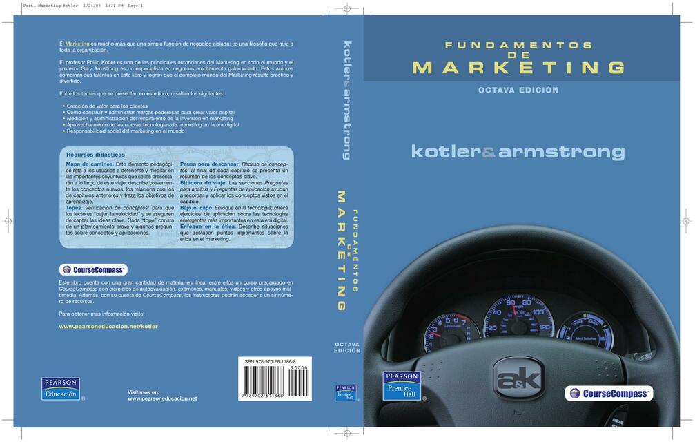 Kotler P and Armstrong G Fundamento