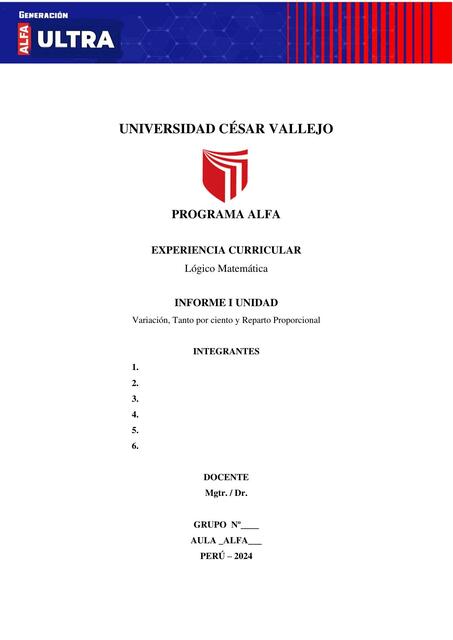 INFORME UNIDAD 1 CIENCIAS DE LA SALUD