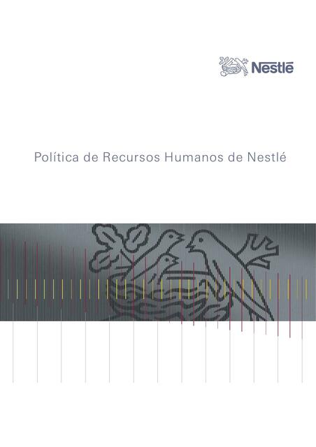 Politica de recursos humanos nestle