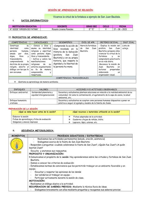 SESION DE APR RELIGION 21 06