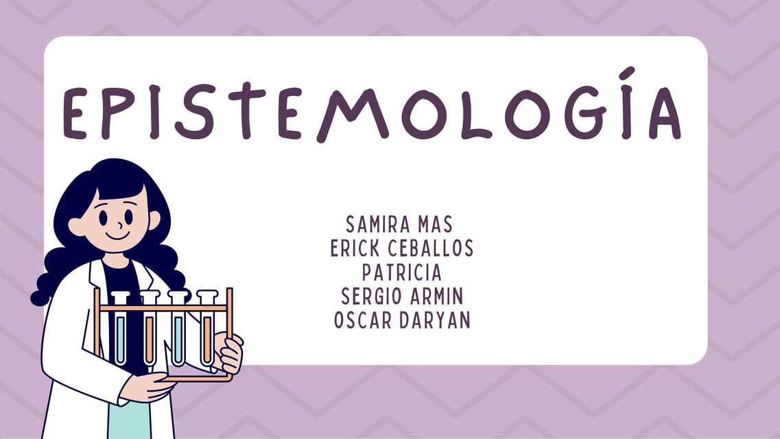 EXPOSICIÒN EPISTEMIOLOGIA