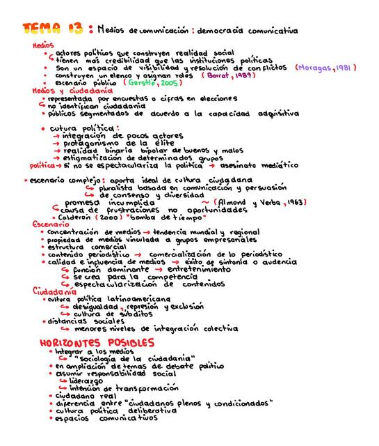 Tema 13: Medios de comunicación