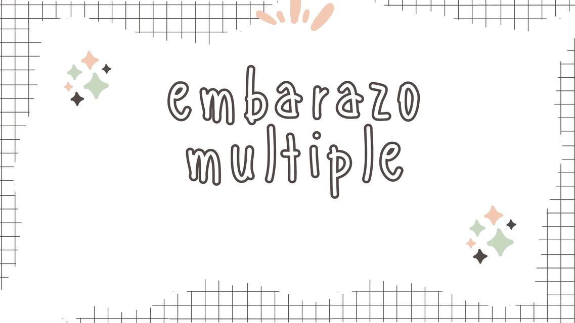 embarazo multiple