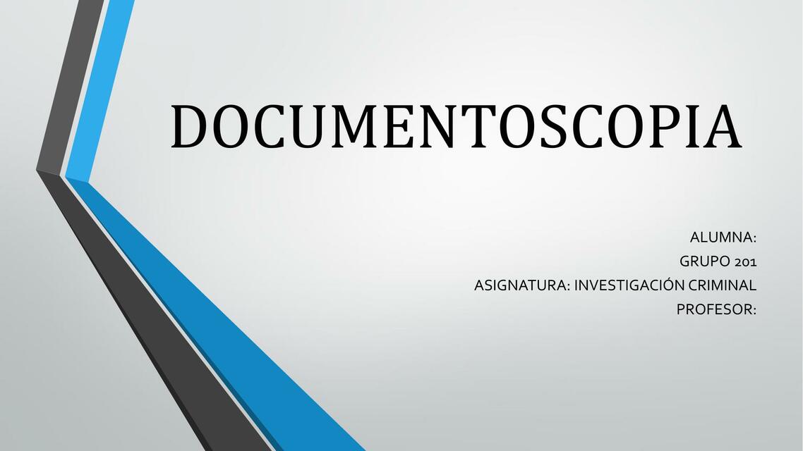 DOCUMENTOSCOPIA