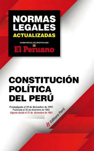 CONSTITUCIÓN POLÍTICA DEL PER