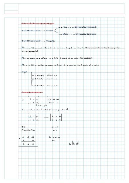 Sistemas de ecuaciones lineales