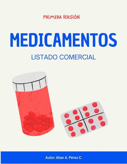 Medicamentos Comerciales v 1 Allan Pérez