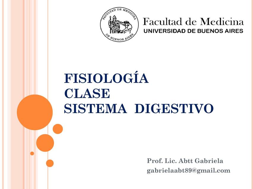 1 Fisiología Clase Sistema Digestivo I 1