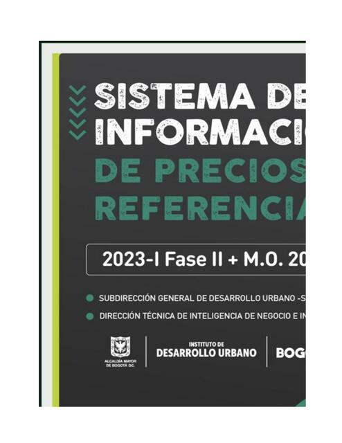 1 Visor de Precios Unitarios de Referencia I Fase