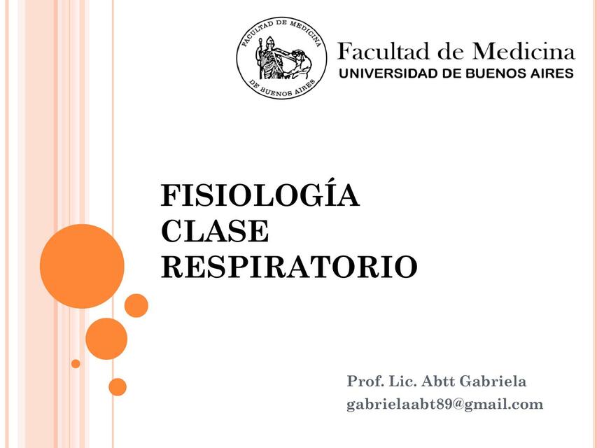 7 Fisiología Clase Sistema Respiratorio