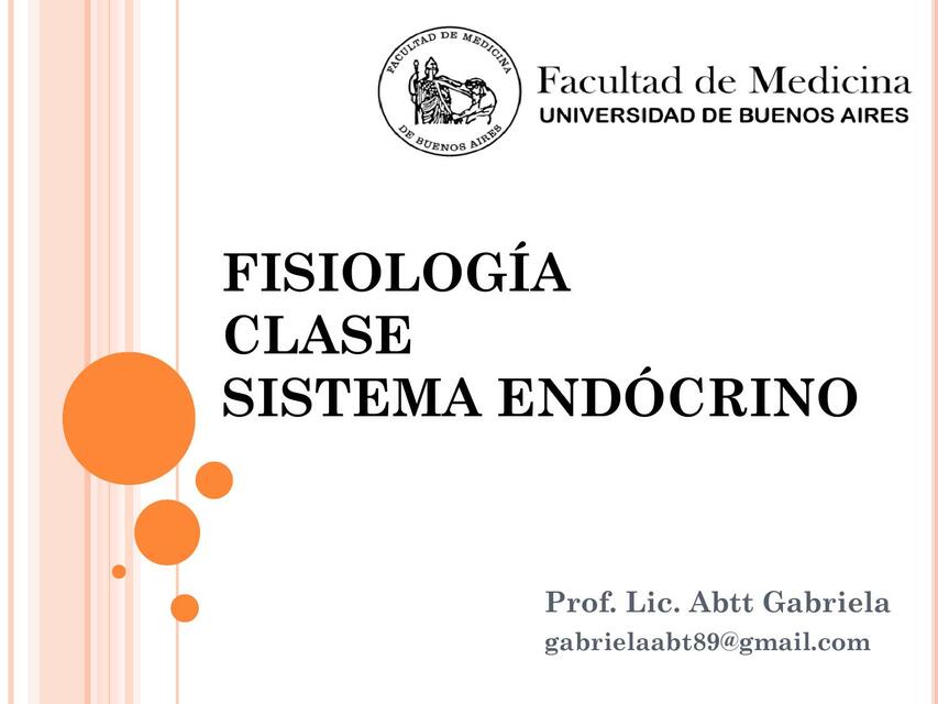 1 Fisiología Clase Sistema Endócrino