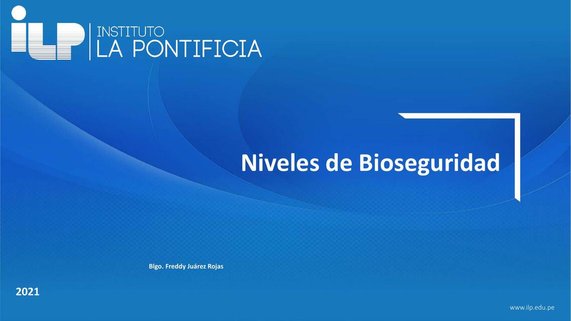 Niveles de bioseguridad 