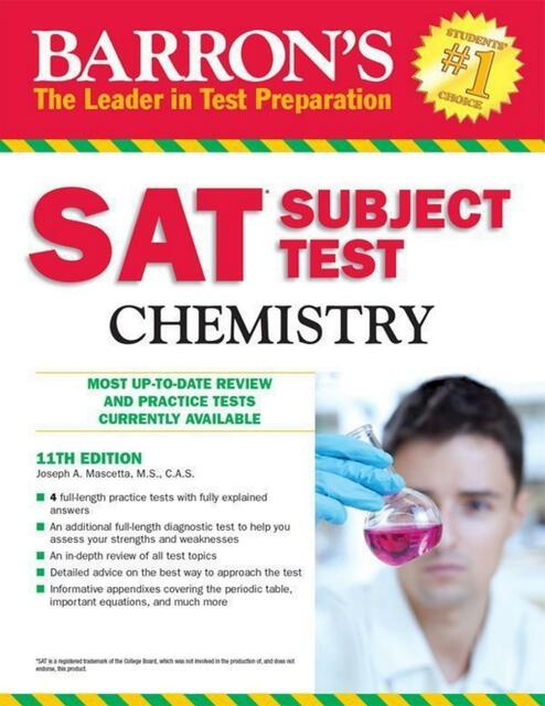 BARRONS SAT SUBJECT CHEMISTRY