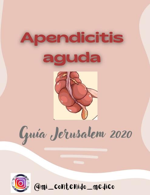 Apendicitis - Jerusalem 2020