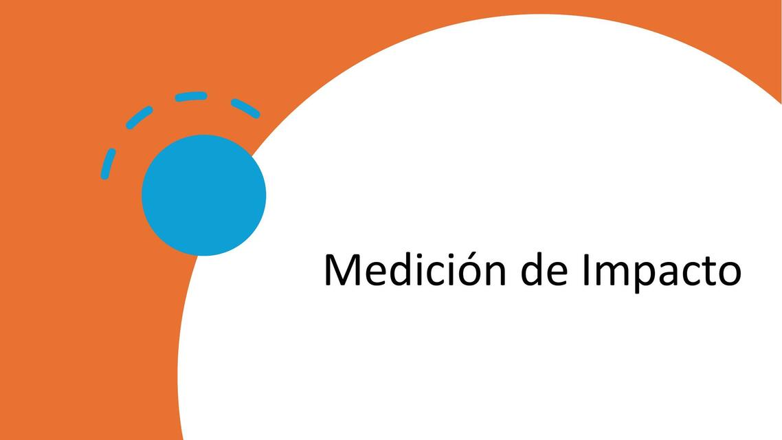 Medición de Impacto y smart