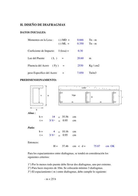 Diseño Diafragma